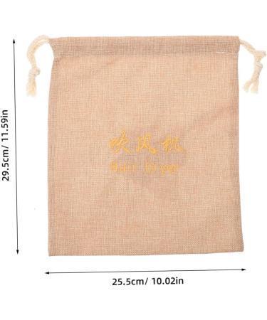 Baluue Hair Dryer Storage Bag Sports Bag Cotton Hair Dryer Bag Hair Bags for Hair Stuff Travel Bag Fabric 29.50X25.50X1.00CM Light Yellow - Buy Online on GoSupps.com