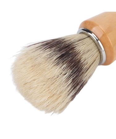 Travel Shaving Brush - Badger Hair Wooden Handle | Skin-Friendly Beard Care Tool for Men - Buy Online on GoSupps.com