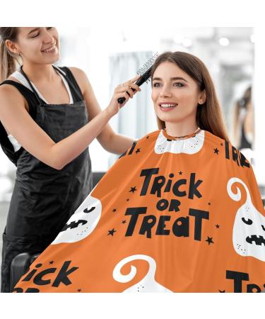 Kigai Happy Halloween Barber Cape - Waterproof Adjustable Hair Cutting Cape for Men & Women | Professional Salon Hairdressing - Buy Online on GoSupps.com