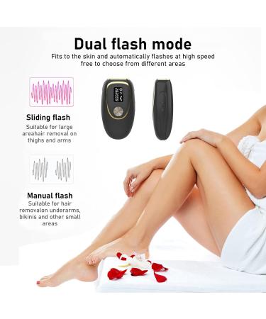 IPL Hair Removal Device - 999 900 Pain-Free Flashes for Body Face & Bikini - Freeze Point Technology - Unisex - Buy Online on GoSupps.com