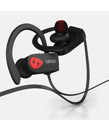 SENSO Bluetooth Headphones - HD Stereo Sweatproof Earbuds for Gym & Running - Buy Online on GoSupps.com