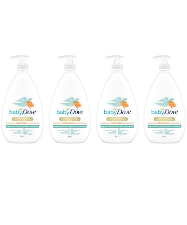 Baby Dove Baby Lotion for sensitive skin care Fragrance Free Moisture hypoallergenic body lotion 591ml (Pack of 4) 591 ml (Pack of 4)