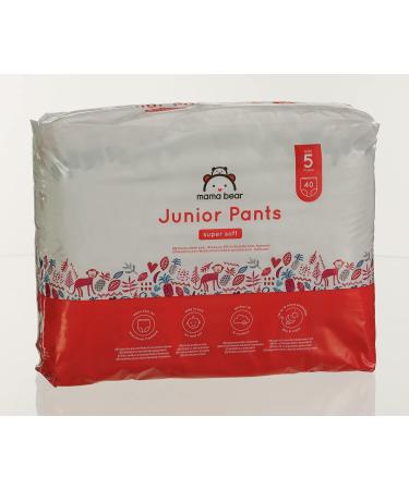 Buy Mama Bear Junior Diapers Size 5 (80 Count - 2 Packs) | Amazon Brand - Perfect for 13-20kg Babies | International Shipping Available - Buy Online on GoSupps.com