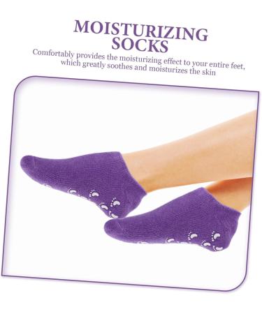 SOESFOUFU 2 Pairs Gel Socks Cracked Heel Repair Women s Socks Womens Socks & Hosiery Moisturizing Heel Sleeves Heel Socks for Dry Cracked Feet Foot Cover Socks Miss Spa Commodity Cotton Yarn - Buy Online on GoSupps.com