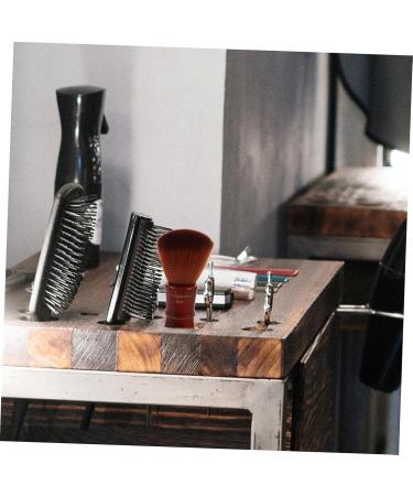 Beavorty shave for men neck brush Hair Removal Brush mens duster Soft Barber Neck Duster for hair Salon Shaving Brush Hair Salon Brush man styling brush clean Bamboo 14*4.5cm Brown - Buy Online on GoSupps.com