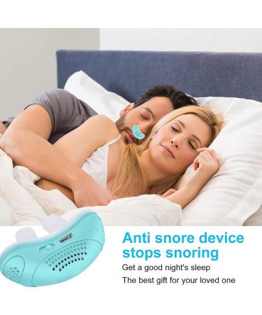 Electric Anti Snoring Device - Safe, Comfortable, Obvious Effect - Mint Green - For Men, Women of All Nose Shapes and All Ages - 1PCS - Buy Online on GoSupps.com