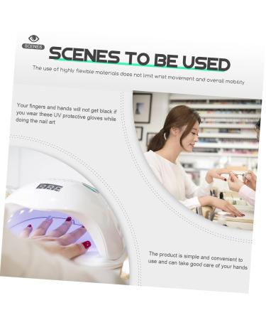 minkissy 4 Pairs Sun Protection Half Finger Gloves Skin Protective Gloves Gloves Riding Gloves Nail Gloves Prevention Gloves Salon Hand Guard Nylon Manicure Miss Pink - Buy Online on GoSupps.com