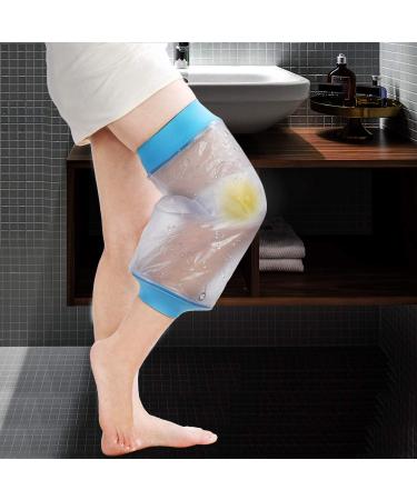 Waterproof Knee Cast Cover for Shower - Protection for Knee Surgery, Wounds, Burns - Reusable, Fits Thigh Circumference 11.8-20.8 - Buy Online on GoSupps.com