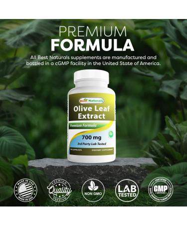 Best Naturals Olive Leaf Extract 700 Mg 90 Capsules - Pack of 3 - Buy Online on GoSupps.com