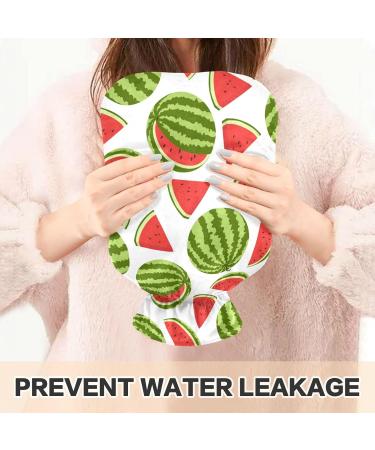 Hot Water Bottles with Watermelon Cover - 2L Pain Relief & Bed Warmer for Pregnant Women | International Shipping - Buy Online on GoSupps.com