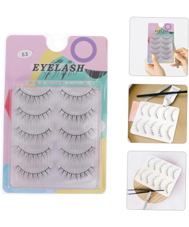 Beaupretty 5 Pairs Fake eyelashes artificial eyelashes 3d false eyelashes lash extension tools halloween eyelashes lady tools Artificial Eyelash Decor soft strip s3 slim artificial fiber - Buy Online on GoSupps.com
