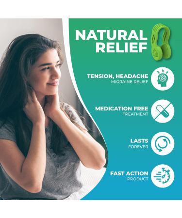 Buy 2 Acupressure Clips - Fazen Portable Device for Headache & Migraine Relief | Stress Reduction & Relaxation - Buy Online on GoSupps.com