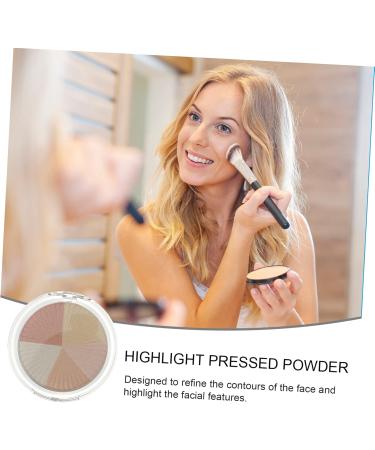 BELLIFFY 1 Box Highlight Powder Highlighting Highlighter Compact Powder Shimmer Powder for Face Plastic Shell - Buy Online on GoSupps.com