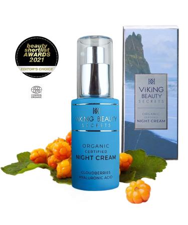 Buy Anti-Aging Night Cream with Nordic Berries & Hyaluronic Acid - Replenish Moisture - 1 Fl Oz - International Shipping - Buy Online on GoSupps.com