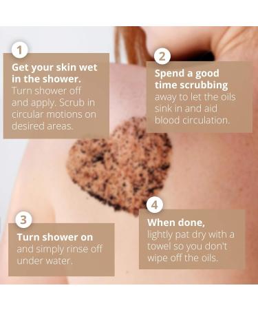 Coffee Body Scrub Exfoliating Energising Smooth Skin a blend of Natural & Organic Ingredients - Buy Online on GoSupps.com