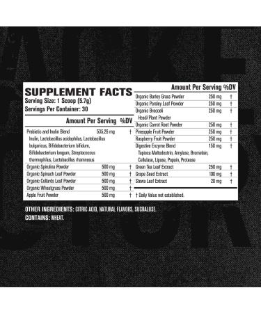 Green Surge Superfood Powder - Organic Greens Blend with Spirulina, Barley Grass & Probiotics - Keto Friendly - Sour Apple Flavor - 30 Servings - Buy Online on GoSupps.com