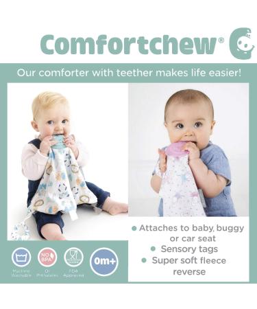 Cheeky Chompers Comfortchew - Polka Dot Pink | Soft & Stylish Teething Solutions | International Shipping Available - Buy Online on GoSupps.com
