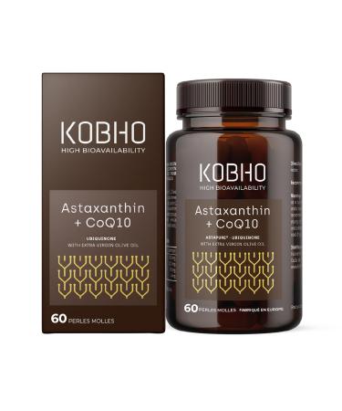 Astaxanthin Astapure | Natural Antioxidant Properties CoQ10 Extra Virgin Olive Oil | Benefits for Skin Sight and Heart
