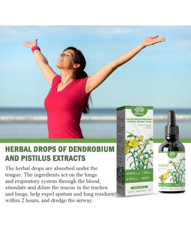 GMVVAC Dendrobium Mullein Extract Powerful Lung Support and Cleaning Herbal Essence for Lung Health Herbal Drops for Fresh Breath - Buy Online on GoSupps.com