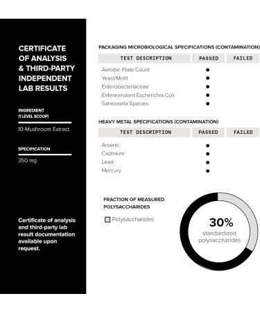 Mushroom Coffee - Ultra High Potency 10:1 Concentrated Extract - Colombian Sourced Beans with 10 Mushroom Blend Lion's Mane & Cordyceps - Rich & Functional Coffee Alternative - Third-Party Lab Tested Mushroom Coffee 105 g - Buy Online on GoSupps.com