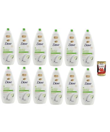 Italian Gourmet E.R. Dove Cucumber and Green Tea Refreshing Bubble Bath 12 x 700 ml + Italian Gourmet Pulp 400 g