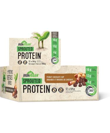 Athlete's Gainer Protein Powder Natural Vanilla Flavour 4.5 kg | Vegan and Non-GMO & Iron Vegan Sprouted Protein Bars | Peanut Chocolate Chip Flavour | 12 Pack - Buy Online on GoSupps.com