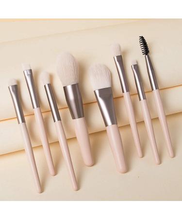 MABSSI 8 Pieces Mini Makeup Brushes Soft Portable Tiles Set Eye Shadow Foundation Concealer Blush Travel Makeup Brushes Set Color - Buy Online on GoSupps.com