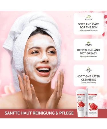 Women Gift Sets 8 Pieces Pomegranate Beauty Products: Cleanser Toner Eye Cream Serum Face Cream - Moisturizes Nourishes Skin Reduces Wrinkles - Buy Online on GoSupps.com