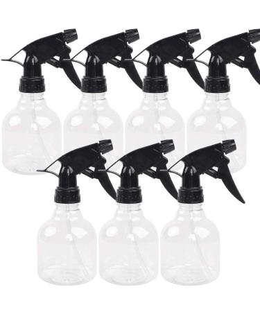 SUPERLELE Spray Bottles 7pcs 8oz Empty Plastic Spray Bottle with Adjustable Nozzle for Hair and Cleaning Solutions Includes Funnel and Labels 8oz 7