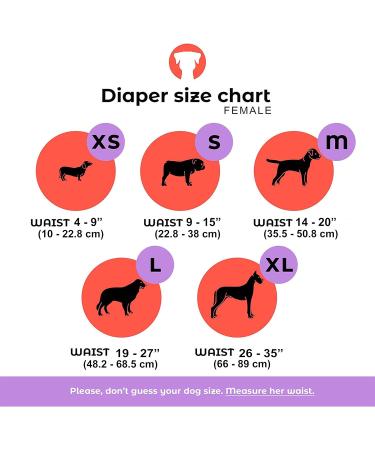 PETTING IS CARING Washable Dog Diapers - Reusable 3 Pack for Male & Female Dogs | Exclusive Design - Buy Online on GoSupps.com