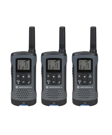Motorola T200TP Talkabout Radio, 3 Pack Grey 3 Pack T200 Radio