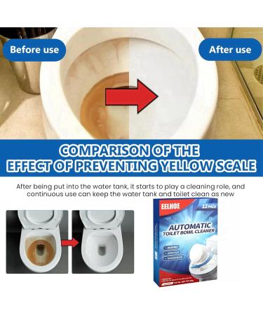 Toilet Bowl Cleaner 12pcs Toilet Cleaner Tablets Fizzy Foam Toilet Cleaner for Fresh Effective Toilet Limescale Remover Toilet Cleaning Heavy Duty Active Toilet Stain Remover Foaming Toilet Descaler - Buy Online on GoSupps.com