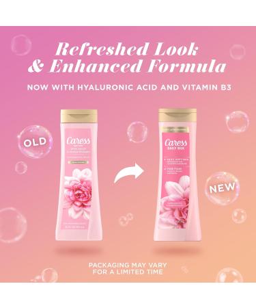 Caress Body Wash for Women Daily Silk White Peach & Orange Blossom Shower Gel Body Wash Moisturizing for Noticeably Silky Soft Skin 20 fl oz 4 Pack - Buy Online on GoSupps.com