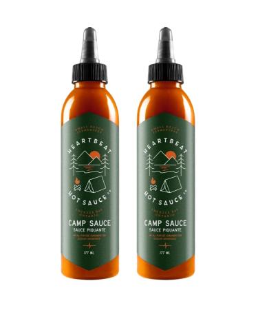 Heartbeat Hot Sauce - Camp Sauce All Purpose Condiment for Outdoor Adventures 177ml (2 Bottles) 177 ml (Pack of 2)