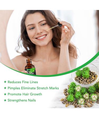 NIFEISHI 100% Pure Jamaican Black Castor Oil - Cold Pressed 2.02 Fl Oz | Hair Growth & Body Care Moisturizing Oil - Buy Online on GoSupps.com