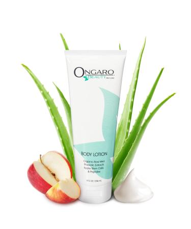Ongaro Beauty Hydrating Body Lotion  Non-Greasy Aloe Vera Lotion with Probiotic Extracts  Hyaluronic Acid  Shea Butter and Vitamin E  Smoothing Body Lotion for Dry Skin 8 fl oz
