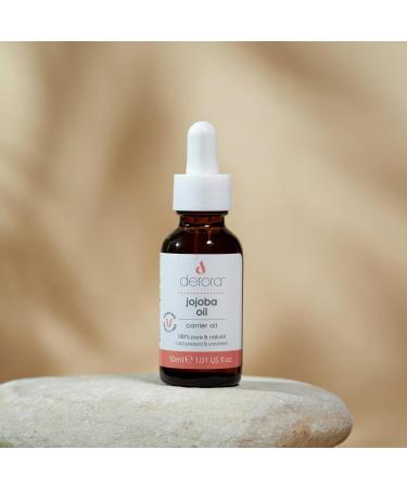 Derora Jojoba Oil | Nourishes Skin Hair & Nails | 100% Pure | Unrefined | Natural | Cold Pressed | Antioxidants & Vitamin E Rich | All Skin Types | Vegan & Cruelty Free (30ml) - Buy Online on GoSupps.com