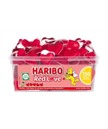 HARIBO - Red Love - Bonbons Fruit s - Sans Colorants Artificiels - Bo te De 150 Bonbons