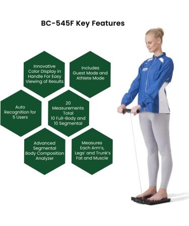 Tanita FitScan BC-545F Segmental Body Composition Monitor - Precise Body Analysis Tool - Buy Online on GoSupps.com