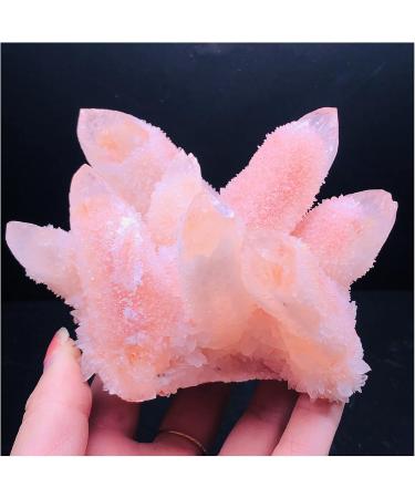 Natural Pink Ghost Quartz Crystal Cluster Raw Gemstone Specimen for Home Office Decoration (Size : 450-500g) - Buy Online on GoSupps.com