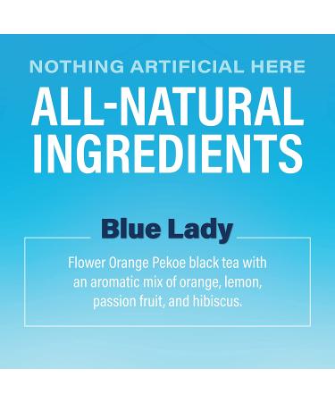 Zest 150mg High Caffeine Energy Leaf Blend - Blue Lady Black Tea - 20 Pack Bag - Buy Online on GoSupps.com