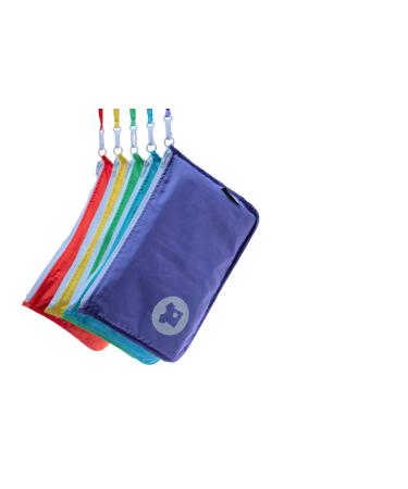 Diaper Bag Organizer Pouches by OYYO a 5 pc Set. Machine Washable, Color Coded, Diaper pad and Wet Bag Included.
