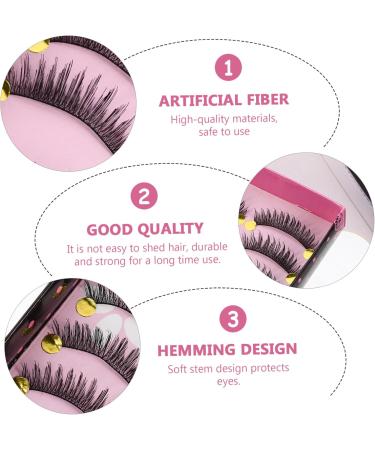 POPETPOP 10 Pairs Fake Eyelashes Makeup Eyelashes Dense Eyelashes Faux Lashes Dollsthetic Lashes Make up Wispy Eyelashes Gauze Para Girl Artificial Fiber False Eyelashes Miss - Buy Online on GoSupps.com