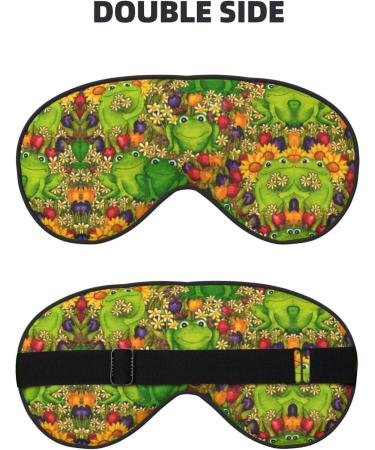 SSIMOO Frog Sleep Mask | Adjustable & Breathable Eye Mask for Ultimate Comfort | Fashionable Black Sleep Mask for Better Sleep - Buy Online on GoSupps.com