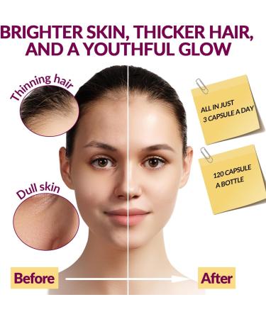 WEEVIT Collagen Peptides for Women Hydrolyzed Collagen Capsules - Type I II III V X - 1500mg Multi Collagen with Biotin Hyaluronic Acid Keratin Vitamin C - Buy Online on GoSupps.com