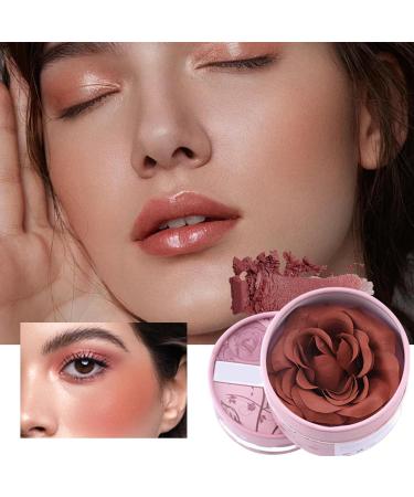 Pink powder blush for cheeks 3D rose petal blush contour cream and highlighter 3.5g with natural pigmentation and nude tones for travel weddings and winter events - Buy Online on GoSupps.com