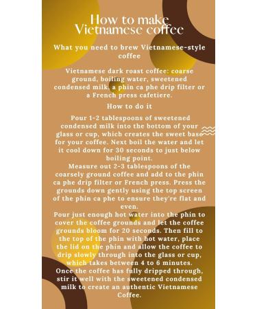 Vietnamese Ground Coffee 227g - Very Strong Dark Roast Vietnam Robusta - Strength 5 - For Coffee Machines & Vietnamese Phin Ca Phe Drip Filter & French Press - Brown Bear - Donation To Free The Bears - Buy Online on GoSupps.com