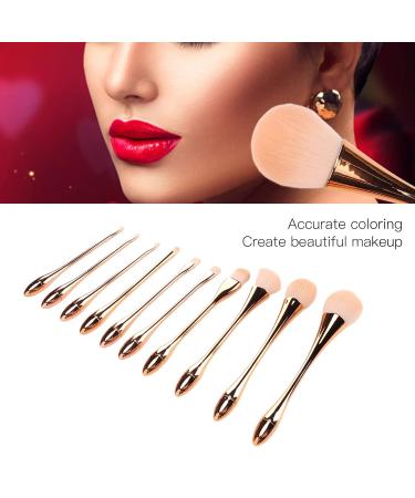 10pcs Face Powder Brush Set - Soft Portable Professional Cosmetic Brushes with Ergonomic Handle for Daily Use | International Shipping Available - Buy Online on GoSupps.com