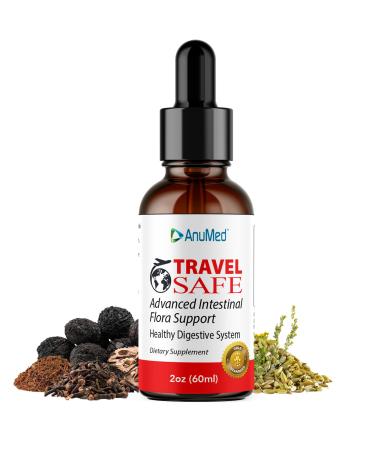 Anumed - Travel Safe Liquid Drops. Advanced Intestinal & Digestive System Cleanser for Humans. Powerful Ingredients + Natural Herbal Supplements Wormwood Black Walnut Clove Bud PAU D'Arco (2oz)