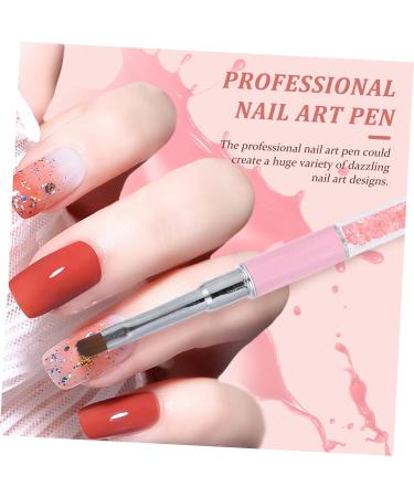 Ipetboom Nail Art Pen Light Pen French Brush for Nails Nail Liner Brush Gel Painting Brush Nail Art Accessories Nail Art Diy Accessory Nail Art Design Pen Manicure Tool Pink Add - Buy Online on GoSupps.com